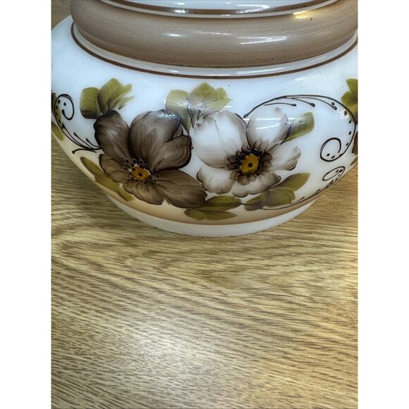 Vintage Accurate Casting Handpainted Hurricane Lamp 19” W/ 3-Way Switch - Picture 5 of 14